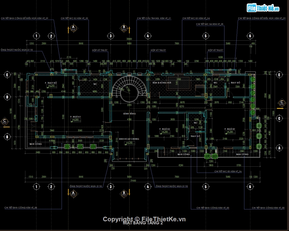 biệt thự phố,nhà phố 3 tầng,bản vẽ 3 tầng,nhà biệt thự 3 tầng hiện đại,file cad biệt thự 3 tầng 1 tum,Biệt thự 3 tầng 1 tim kt 10.81x29m